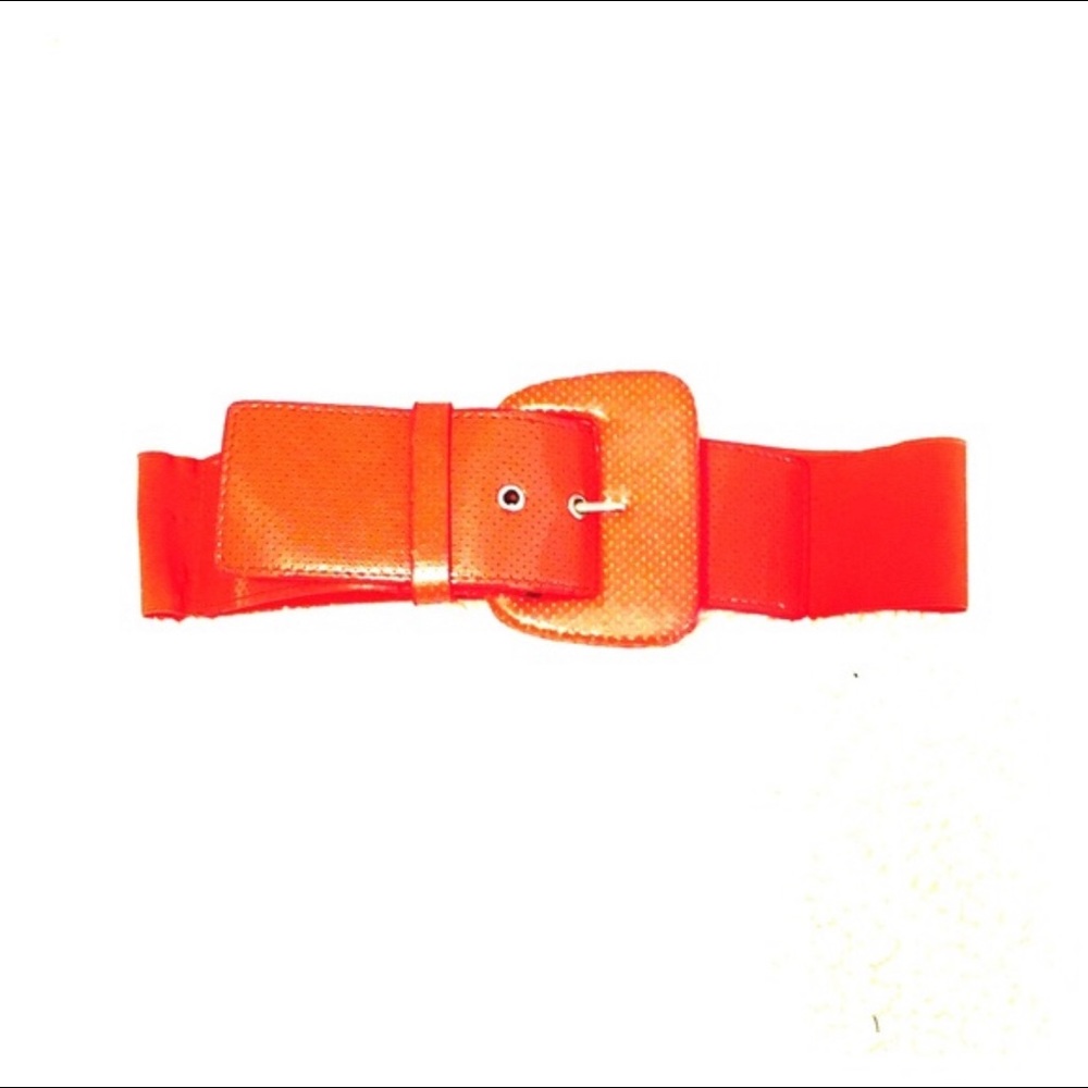 XHILARATION red patent cinching belt new w/out tag
